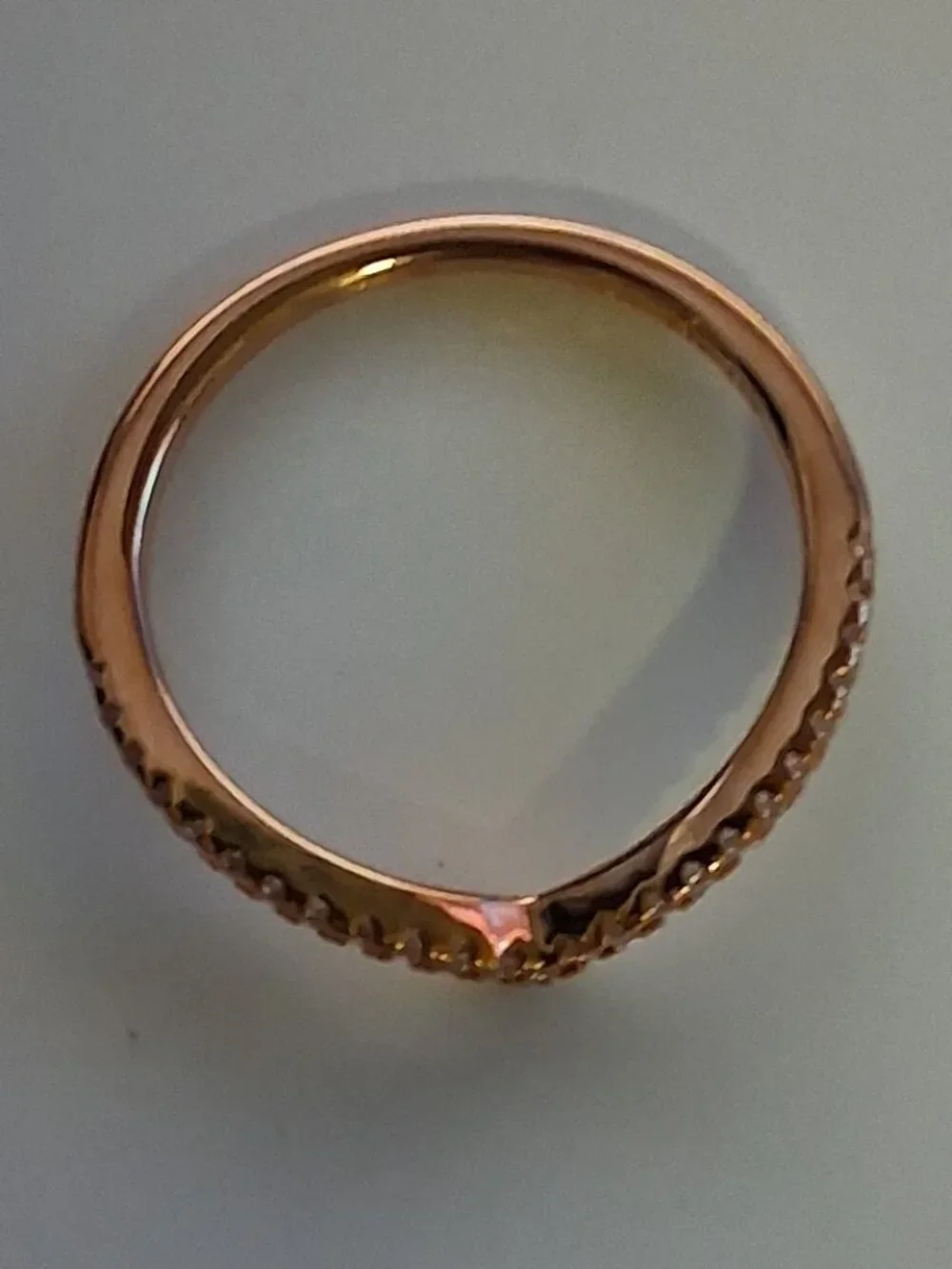 Pandora 186316CZ-58 Sparkling Wishbone Ring  – Size 8.5